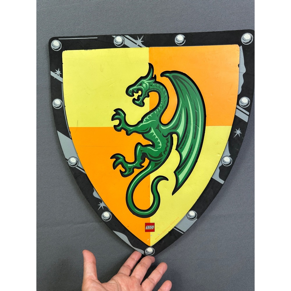 LEGO Castle Dragon Knight Foam‎ Shield Green Dragon 2009 Vintage 852919 40T2